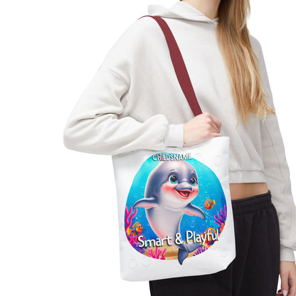Personalized Kids Octopus Beach Tote Bag Smart & Playful