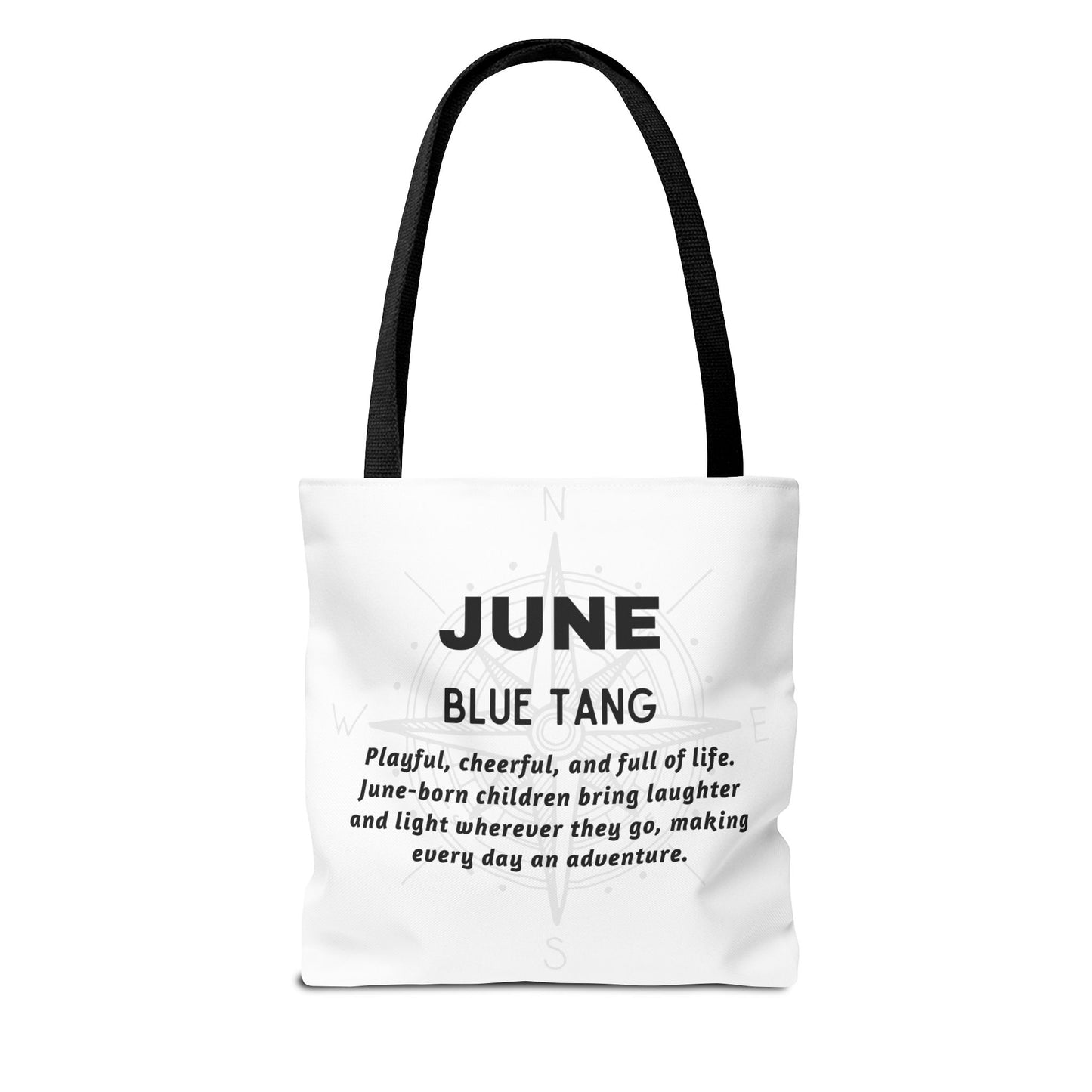 Kids Colorful June Blue Tang Birth Month Tote Bag