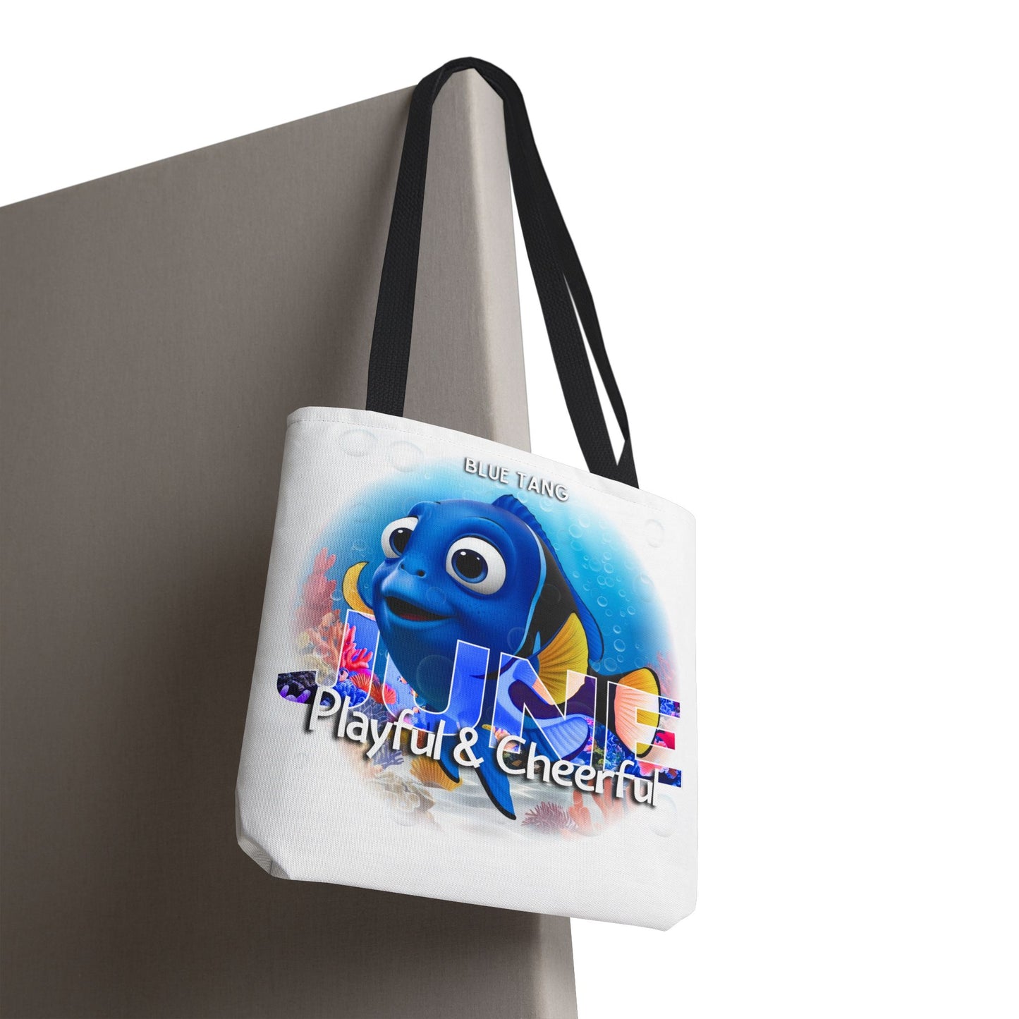 Kids Colorful June Blue Tang Birth Month Tote Bag