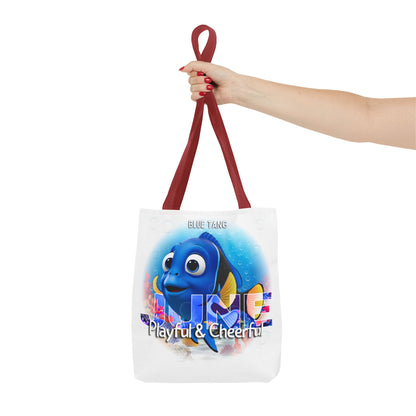 Kids Colorful June Blue Tang Birth Month Tote Bag
