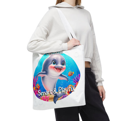 Personalized Kids Octopus Beach Tote Bag Smart & Playful