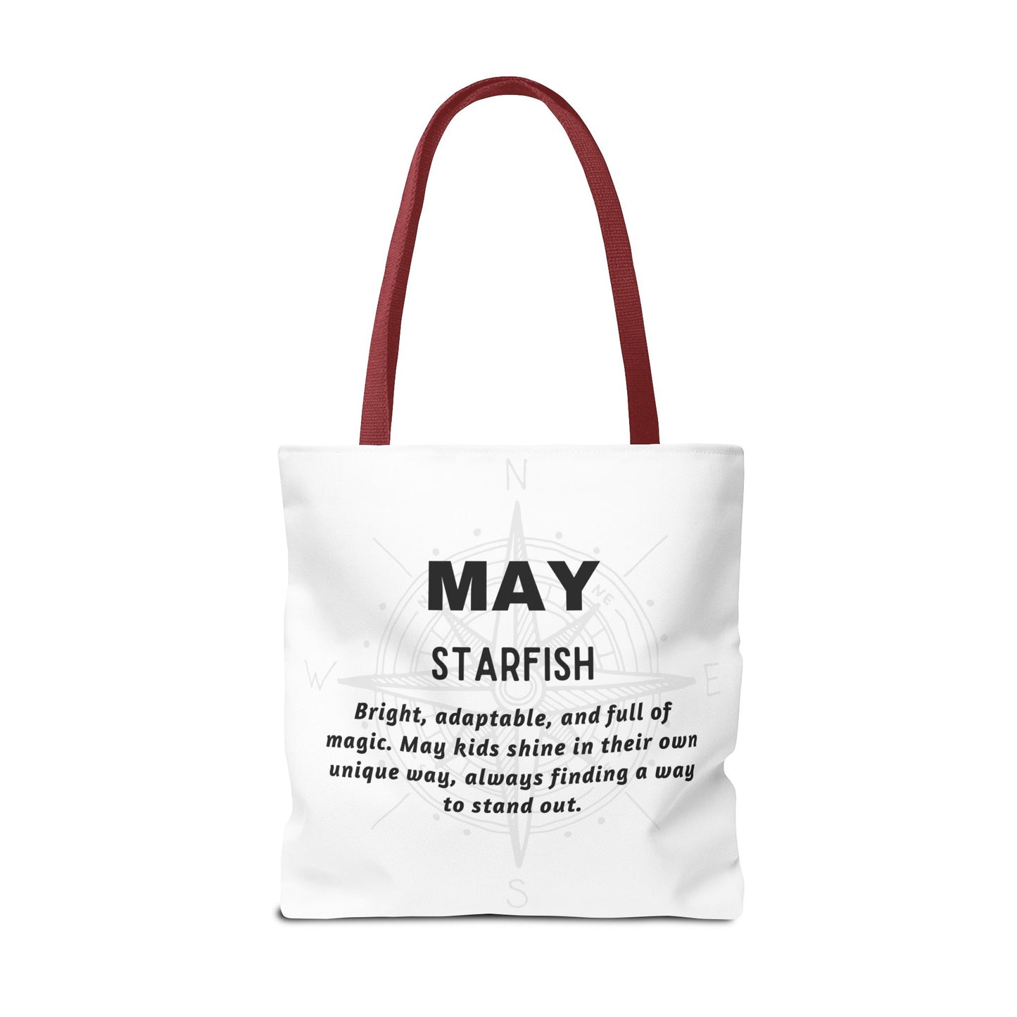 Kids Colorful May Starfish Birth Month Tote Bag