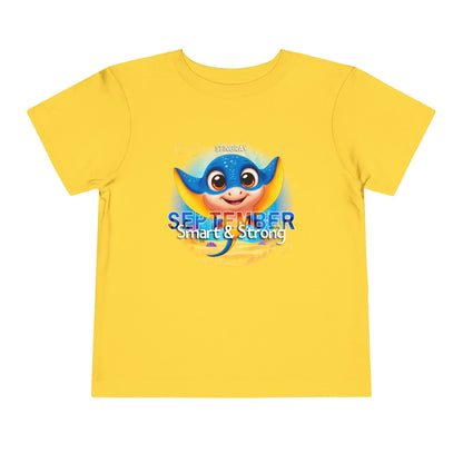 September Stingray Toddler Shirt, Kids Birth Month Sea Life Tshirt