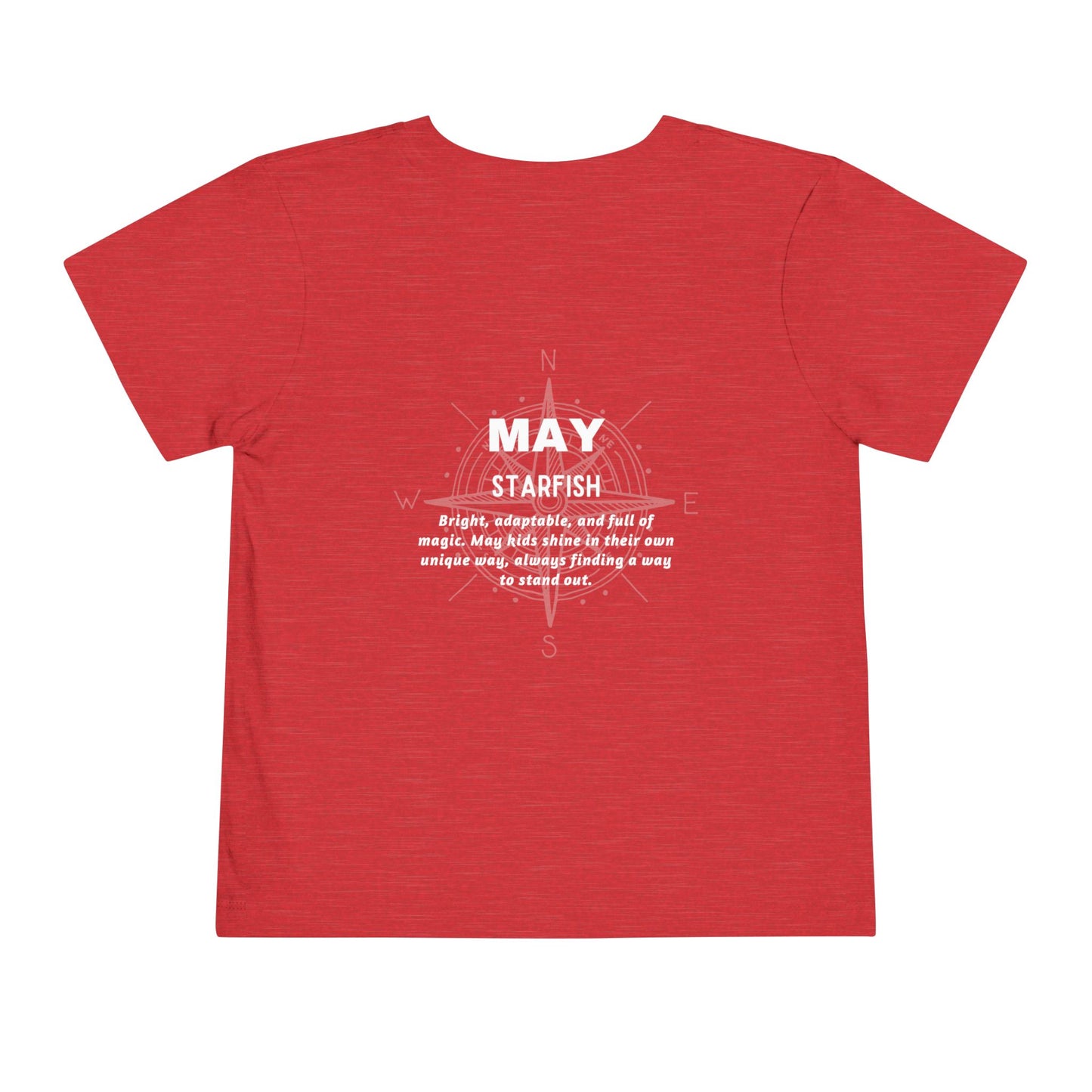 May Starfish Toddler TShirt Kids Birth Month Beach Tee