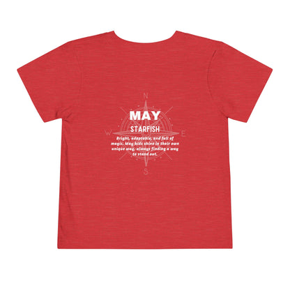 May Starfish Toddler TShirt Kids Birth Month Beach Tee