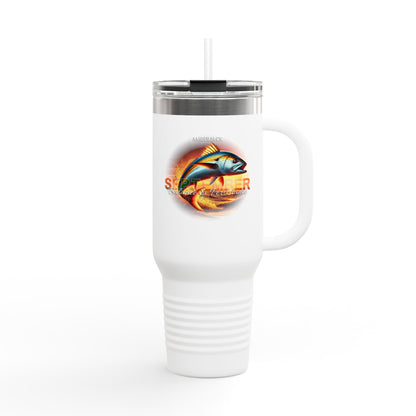September Amberjack Birth Month 40oz Travel Mug with Handle