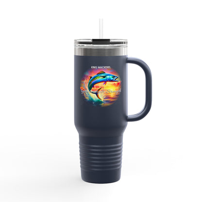 July King Mackerel Birth Month 40oz Travel Mug with Handle