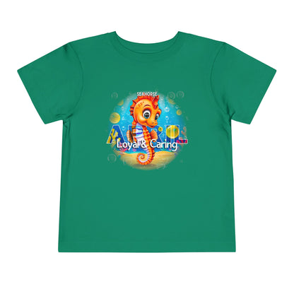 April Seahorse Toddler TShirt Kids Birth Month Ocean Tee