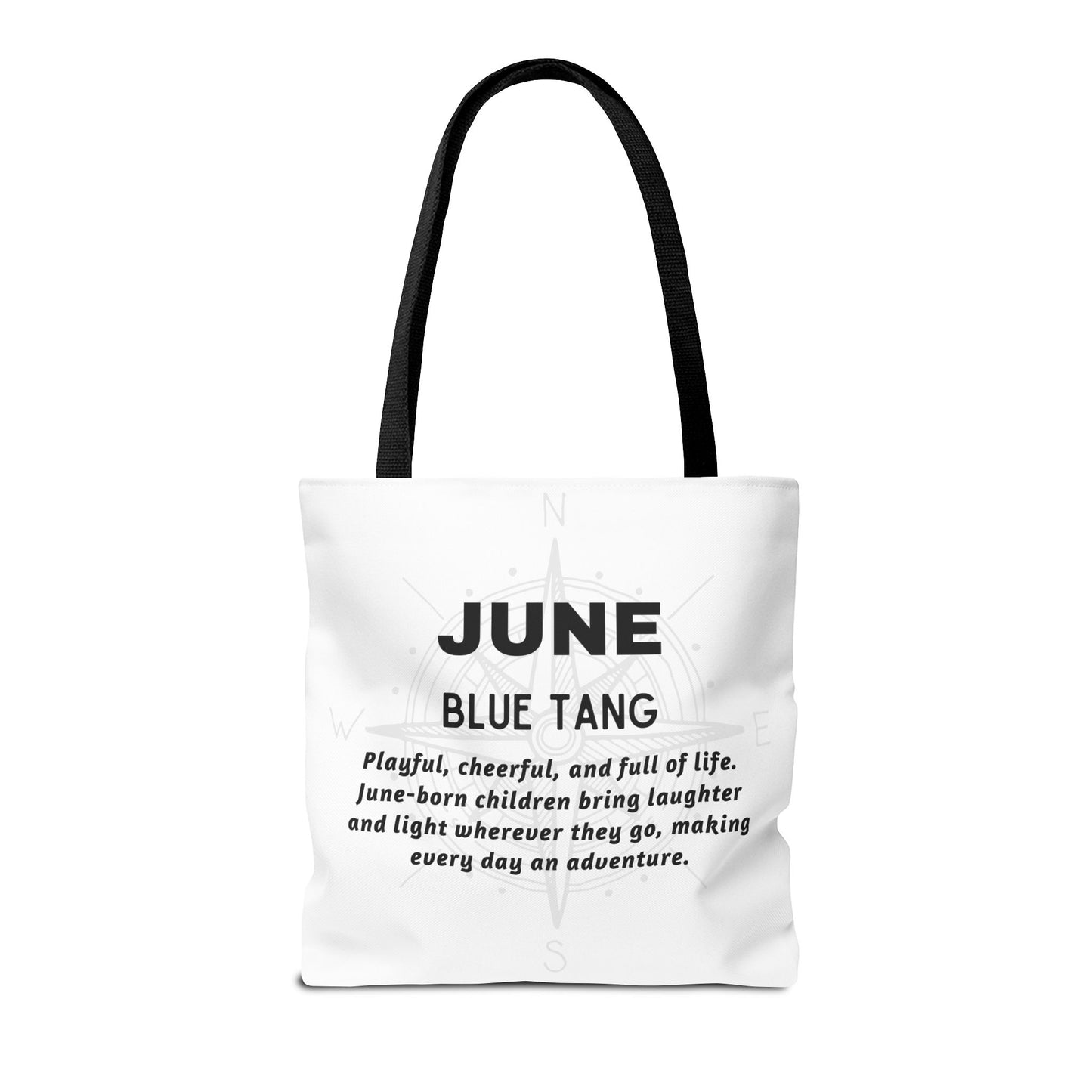 Kids Colorful June Blue Tang Birth Month Tote Bag