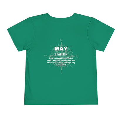 May Starfish Toddler TShirt Kids Birth Month Beach Tee