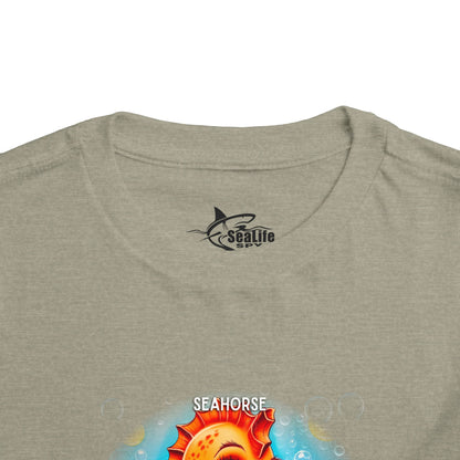 April Seahorse Toddler TShirt Kids Birth Month Ocean Tee