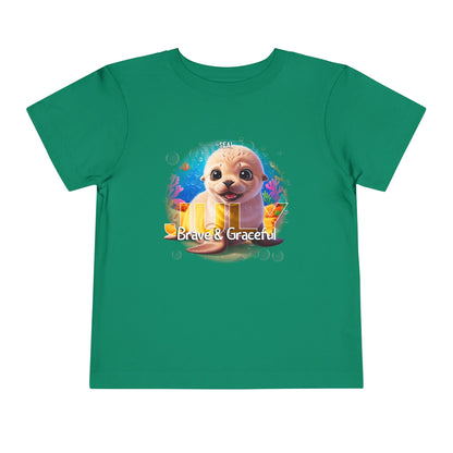 July Seal Toddler TShirt Kids Birth Month Ocean Animal Tee