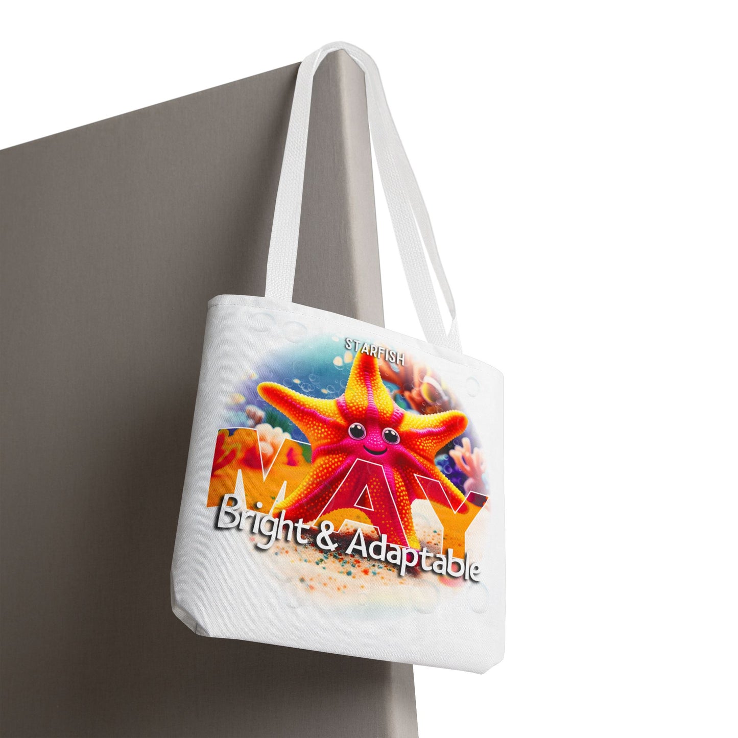 Kids Colorful May Starfish Birth Month Tote Bag