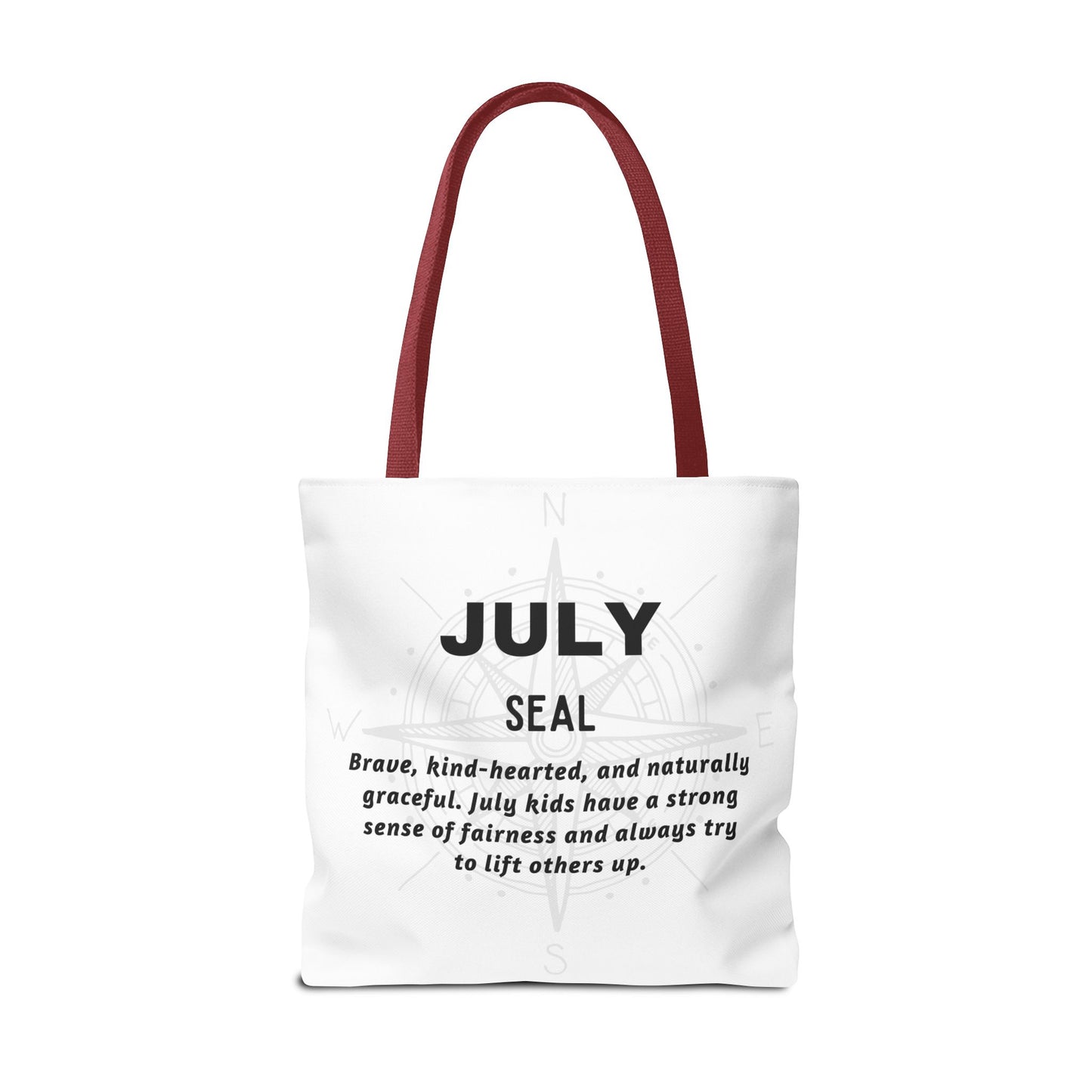 Kids Colorful July Seal Birth Month Tote Bag