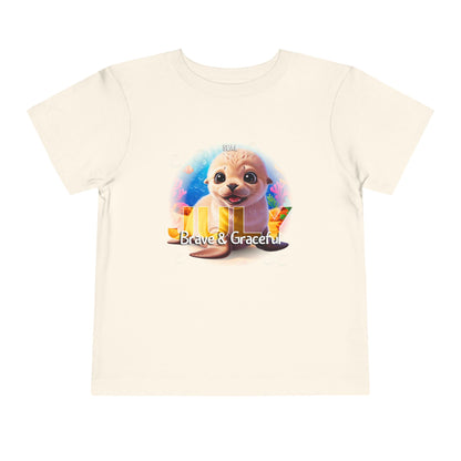 July Seal Toddler TShirt Kids Birth Month Ocean Animal Tee