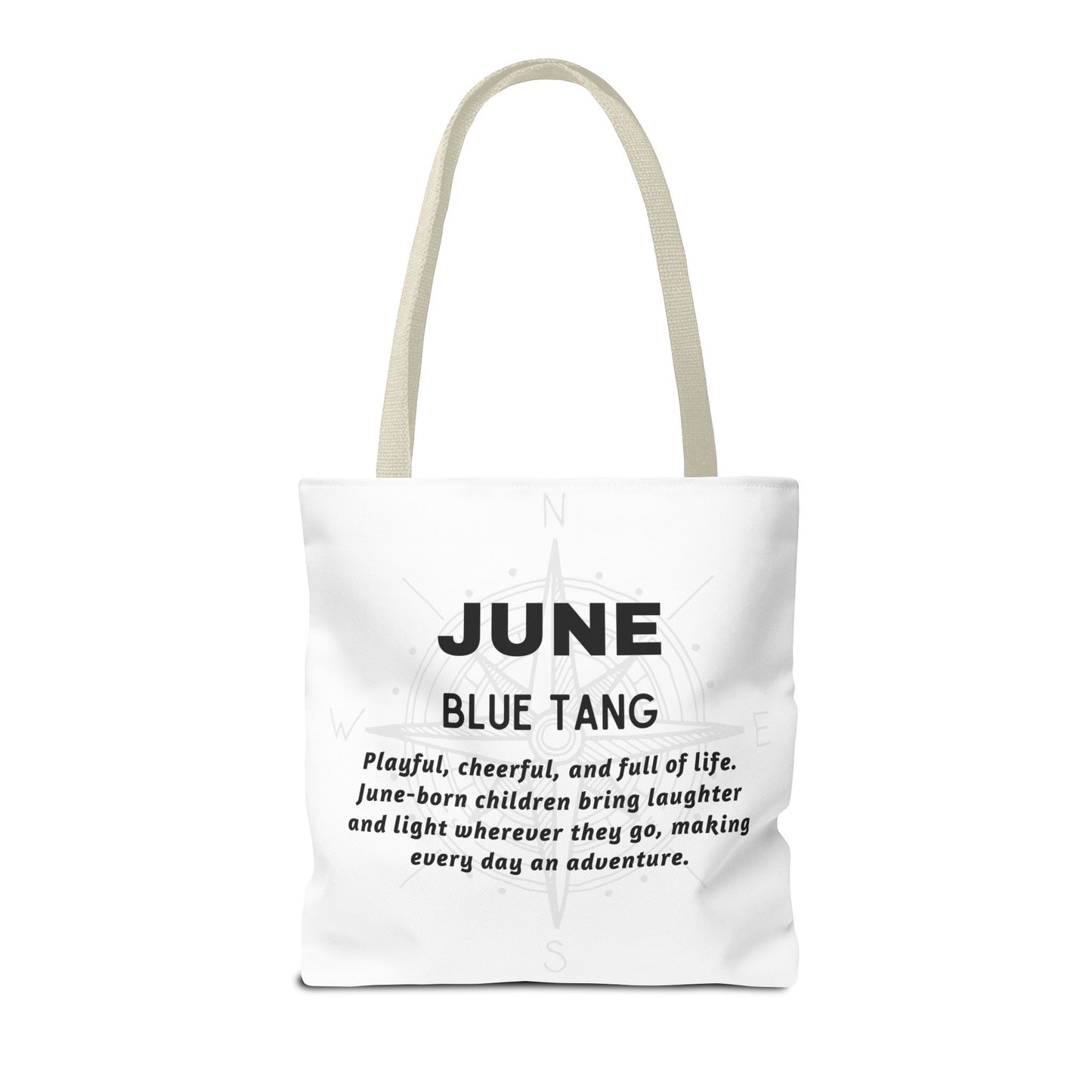 Kids Colorful June Blue Tang Birth Month Tote Bag