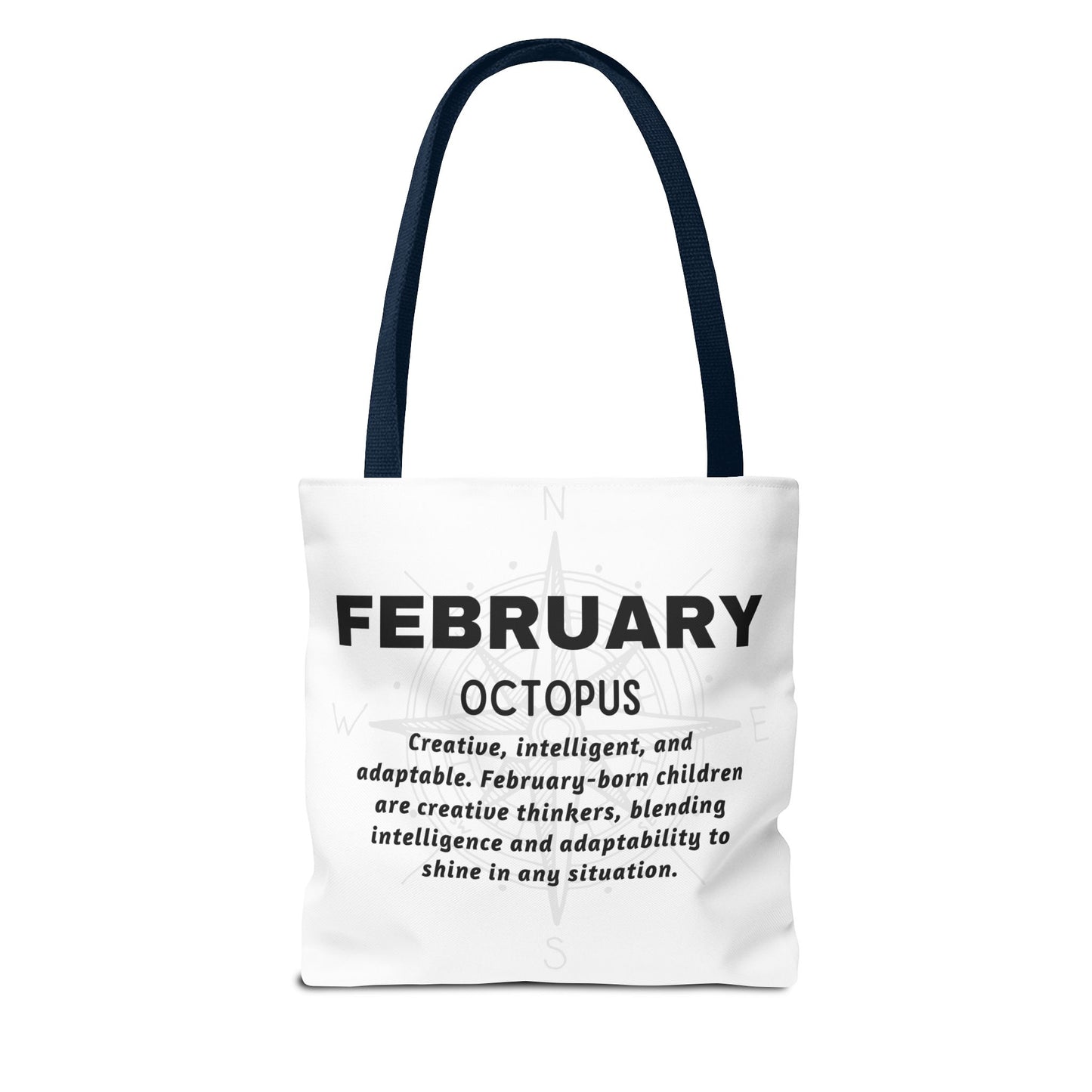 Kids Colorful February Octopus Birth Month Beach Tote Bag