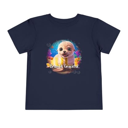 July Seal Toddler TShirt Kids Birth Month Ocean Animal Tee