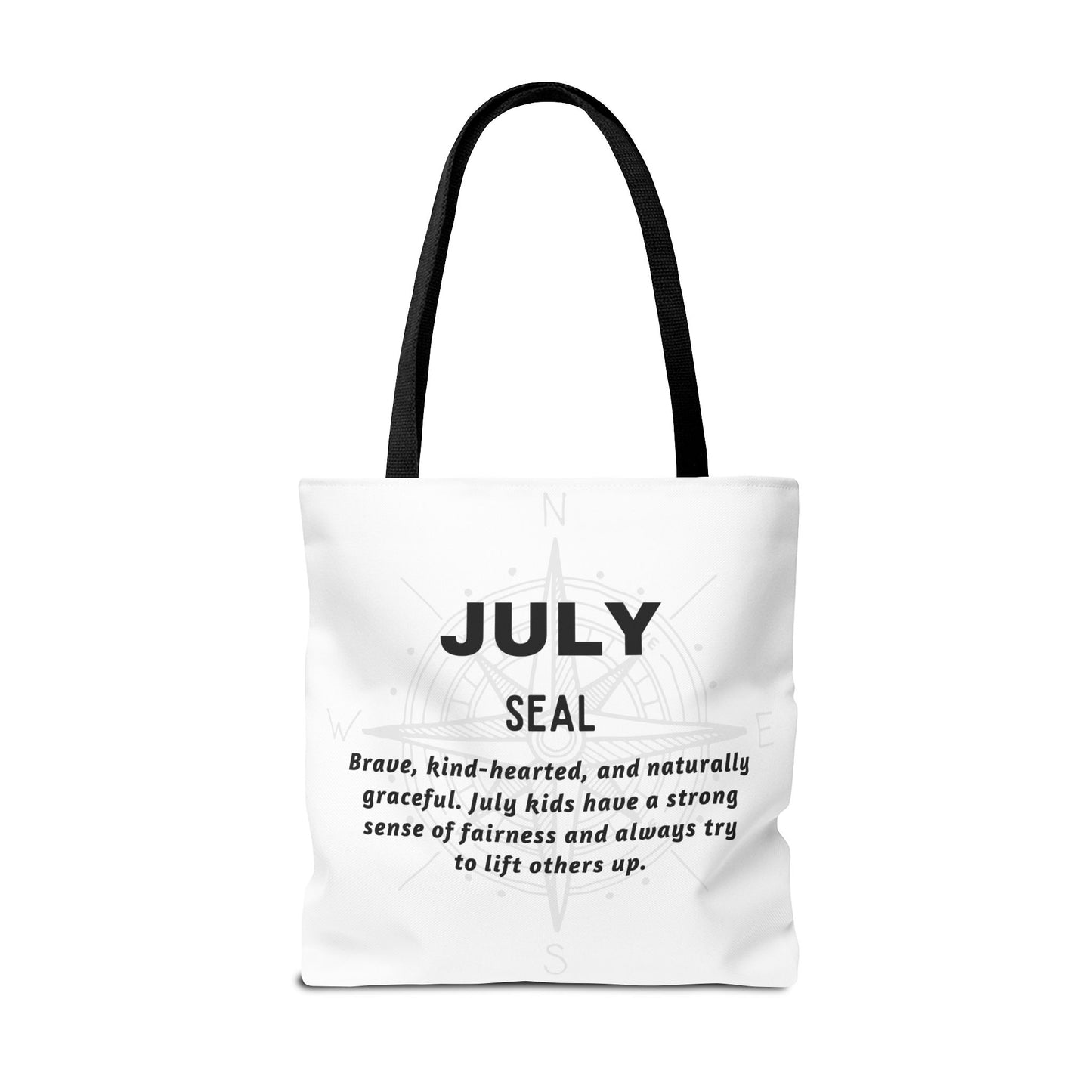 Kids Colorful July Seal Birth Month Tote Bag