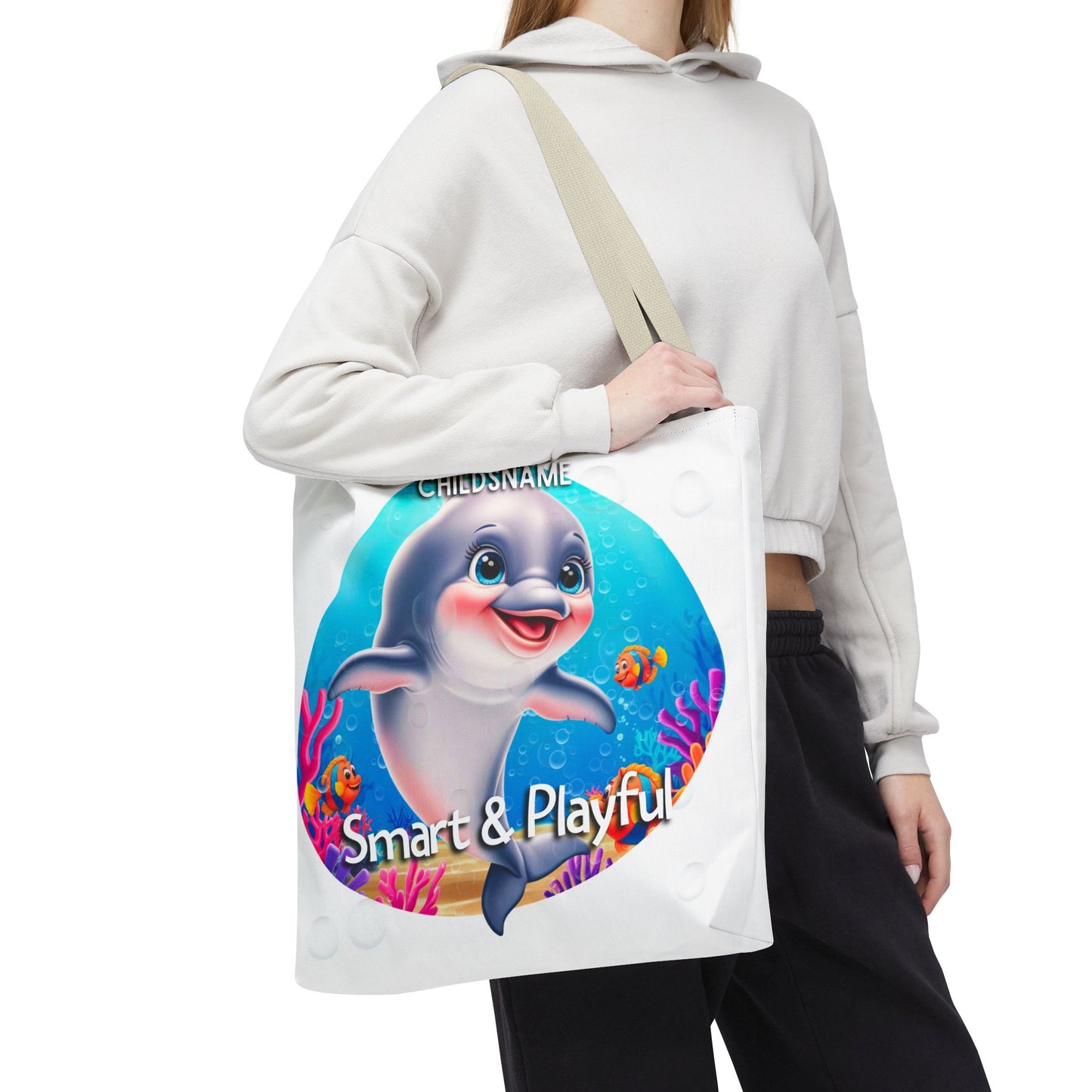 Personalized Kids Octopus Beach Tote Bag Smart & Playful