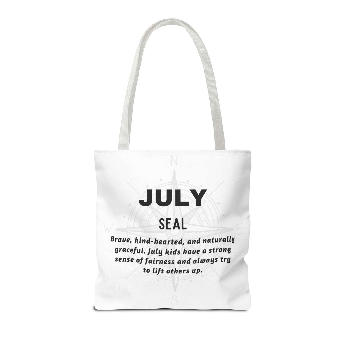 Kids Colorful July Seal Birth Month Tote Bag