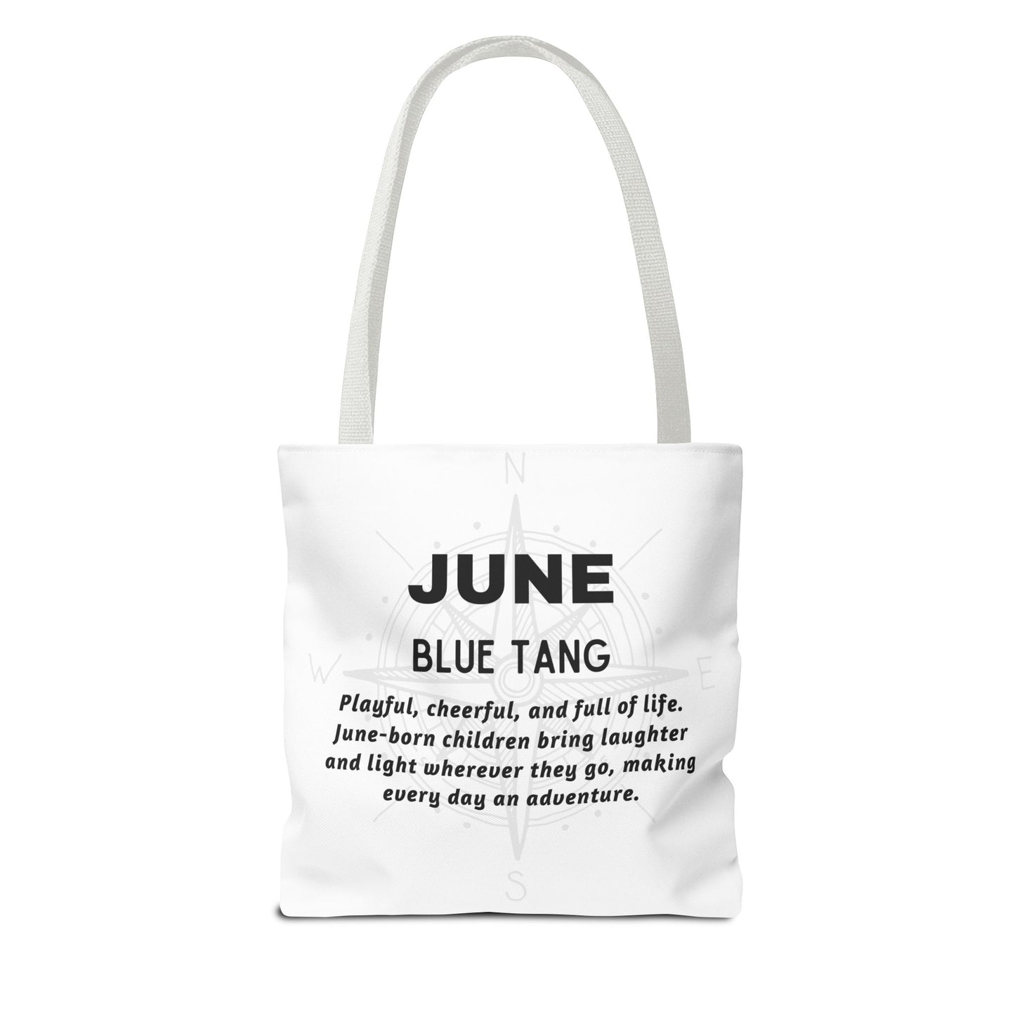 Kids Colorful June Blue Tang Birth Month Tote Bag