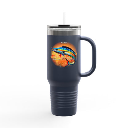 January Wahoo Birth Month 40oz Travel Mug with Handle
