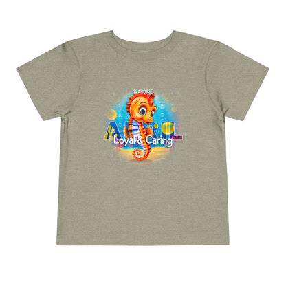 April Seahorse Toddler TShirt Kids Birth Month Ocean Tee