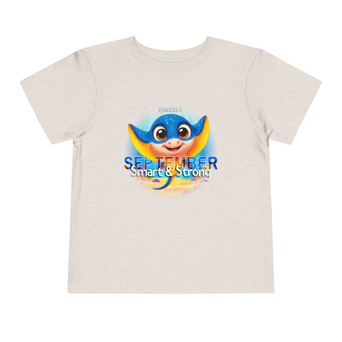 September Stingray Toddler Shirt, Kids Birth Month Sea Life Tshirt