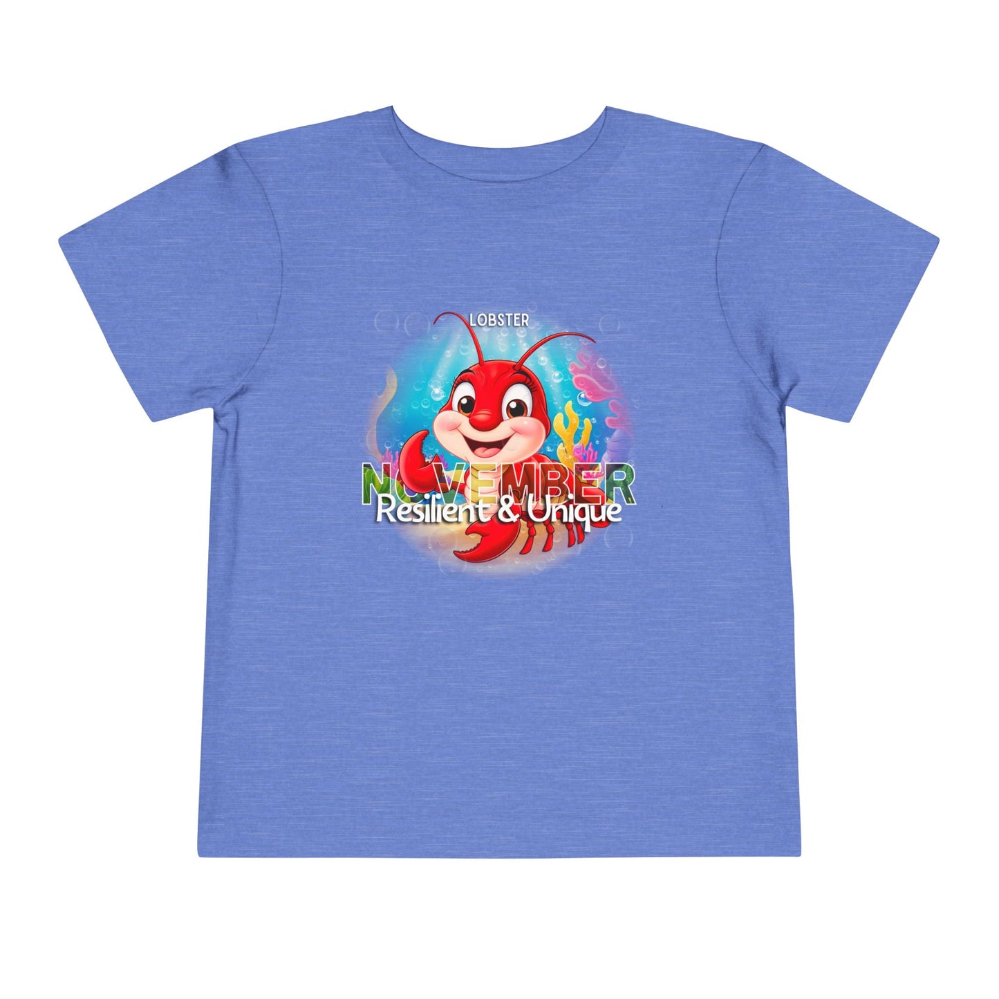 November Lobster Toddler TShirt Kids Birth Month Sea Life Tee