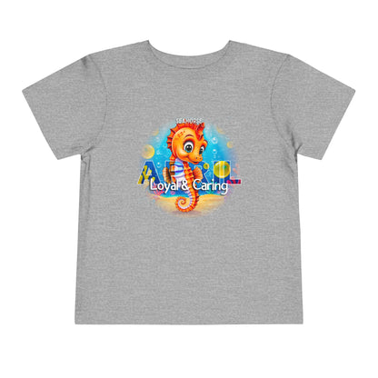 April Seahorse Toddler TShirt Kids Birth Month Ocean Tee