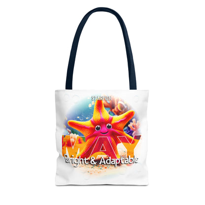 Kids Colorful May Starfish Birth Month Tote Bag