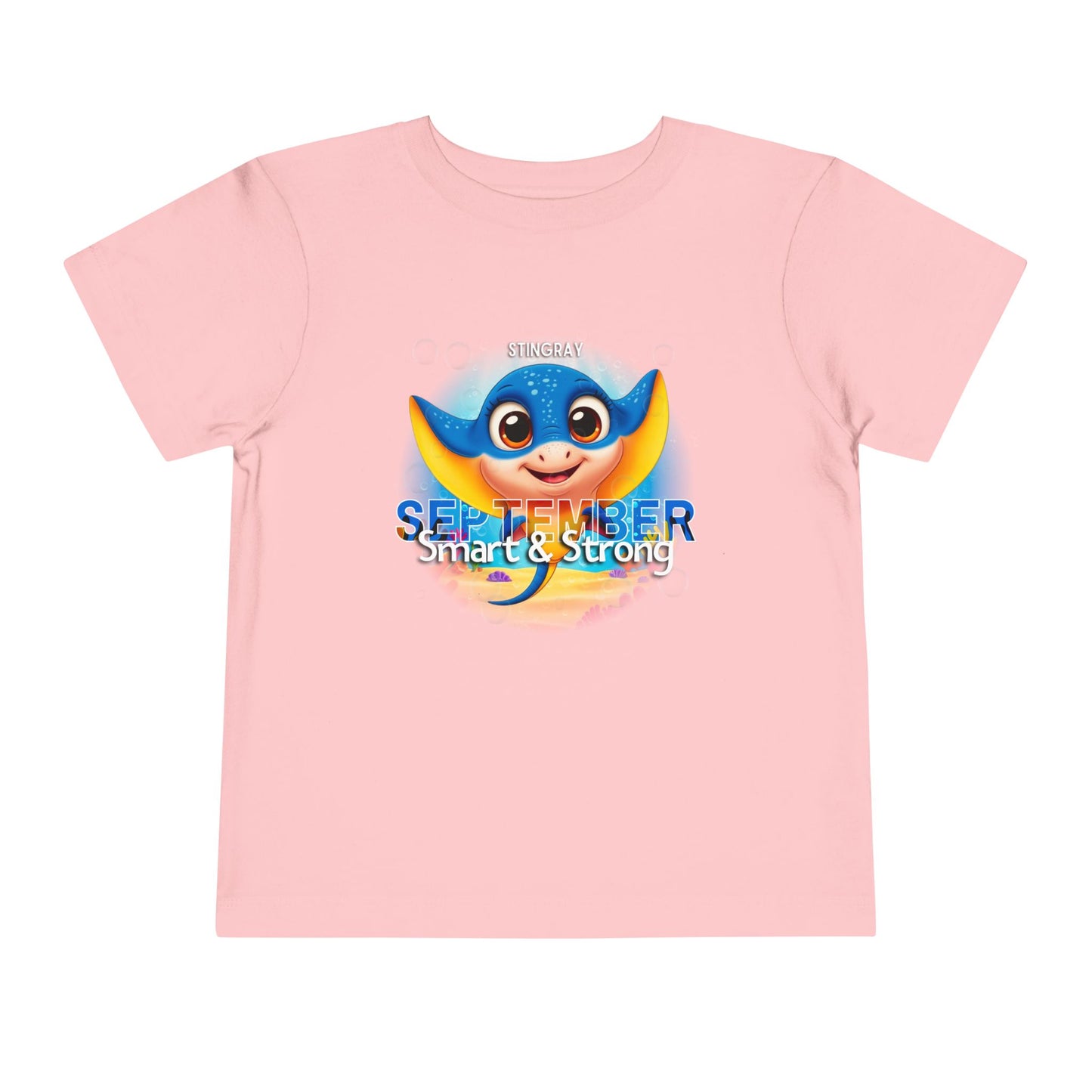 September Stingray Toddler Shirt, Kids Birth Month Sea Life Tshirt