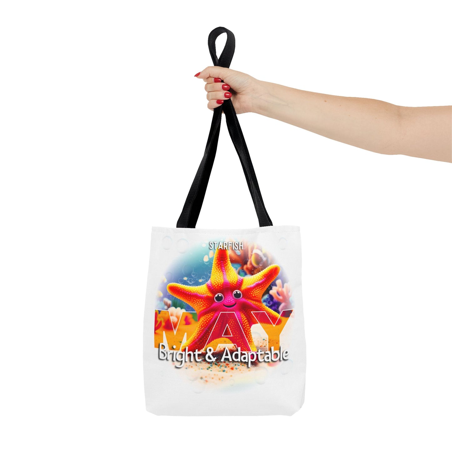 Kids Colorful May Starfish Birth Month Tote Bag