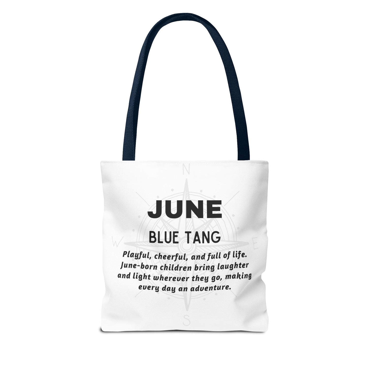 Kids Colorful June Blue Tang Birth Month Tote Bag