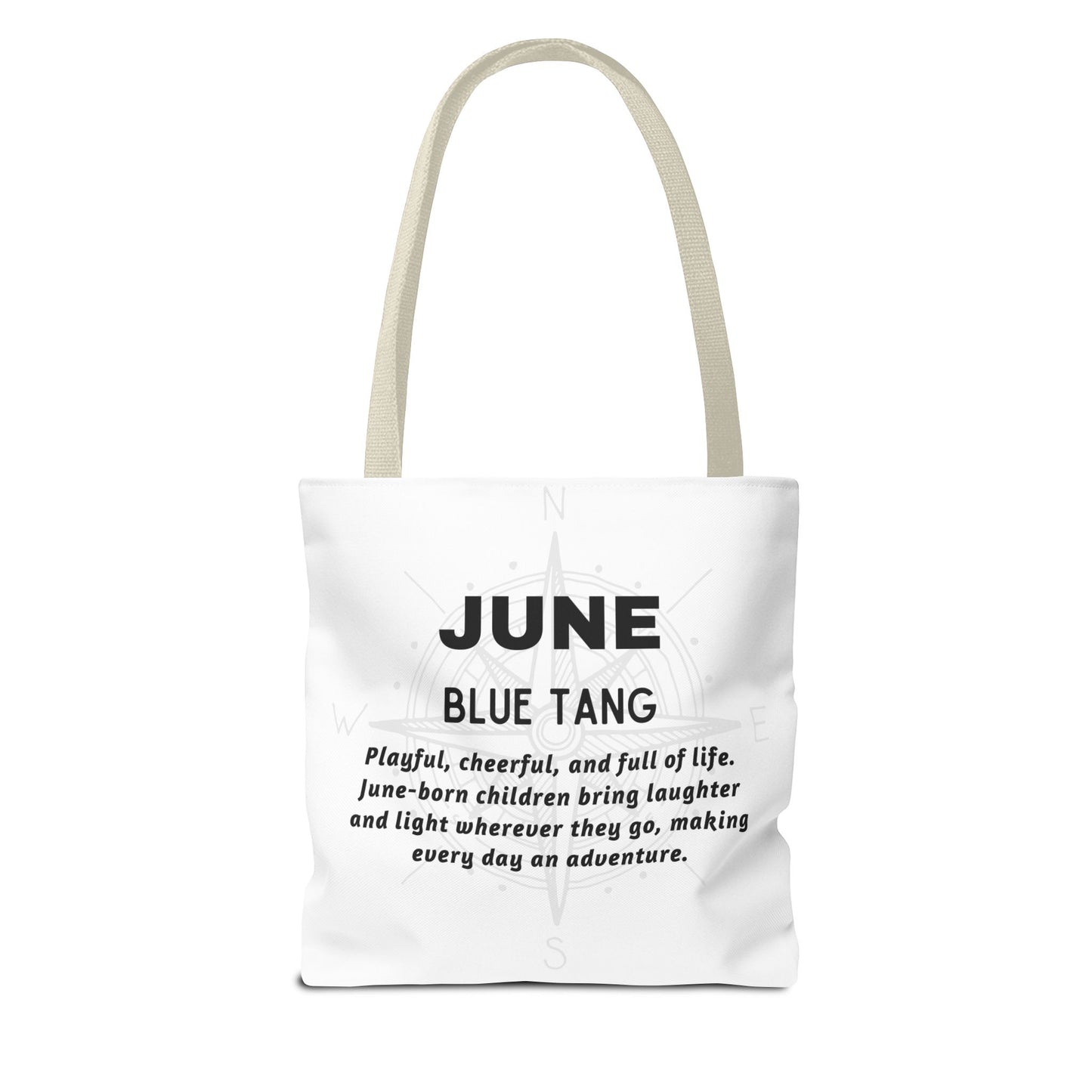 Kids Colorful June Blue Tang Birth Month Tote Bag