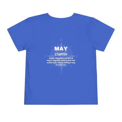 May Starfish Toddler TShirt Kids Birth Month Beach Tee
