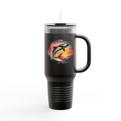December Cobia Birth Month 40oz Travel Mug with Handle