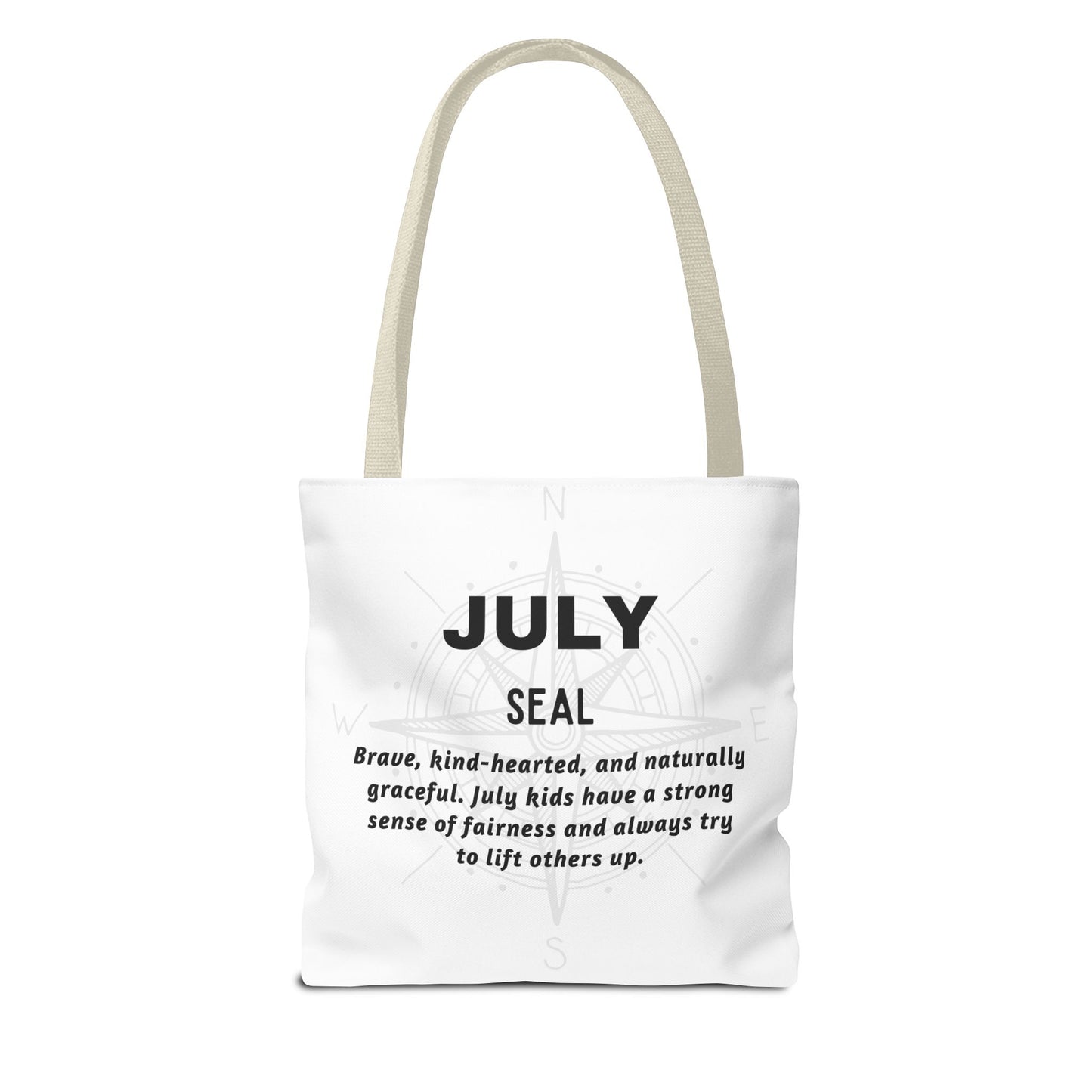 Kids Colorful July Seal Birth Month Tote Bag