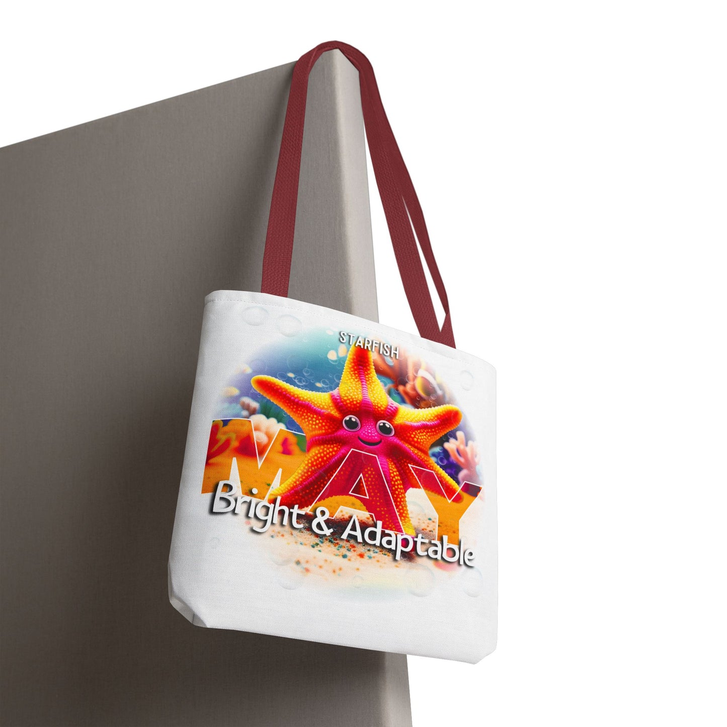 Kids Colorful May Starfish Birth Month Tote Bag