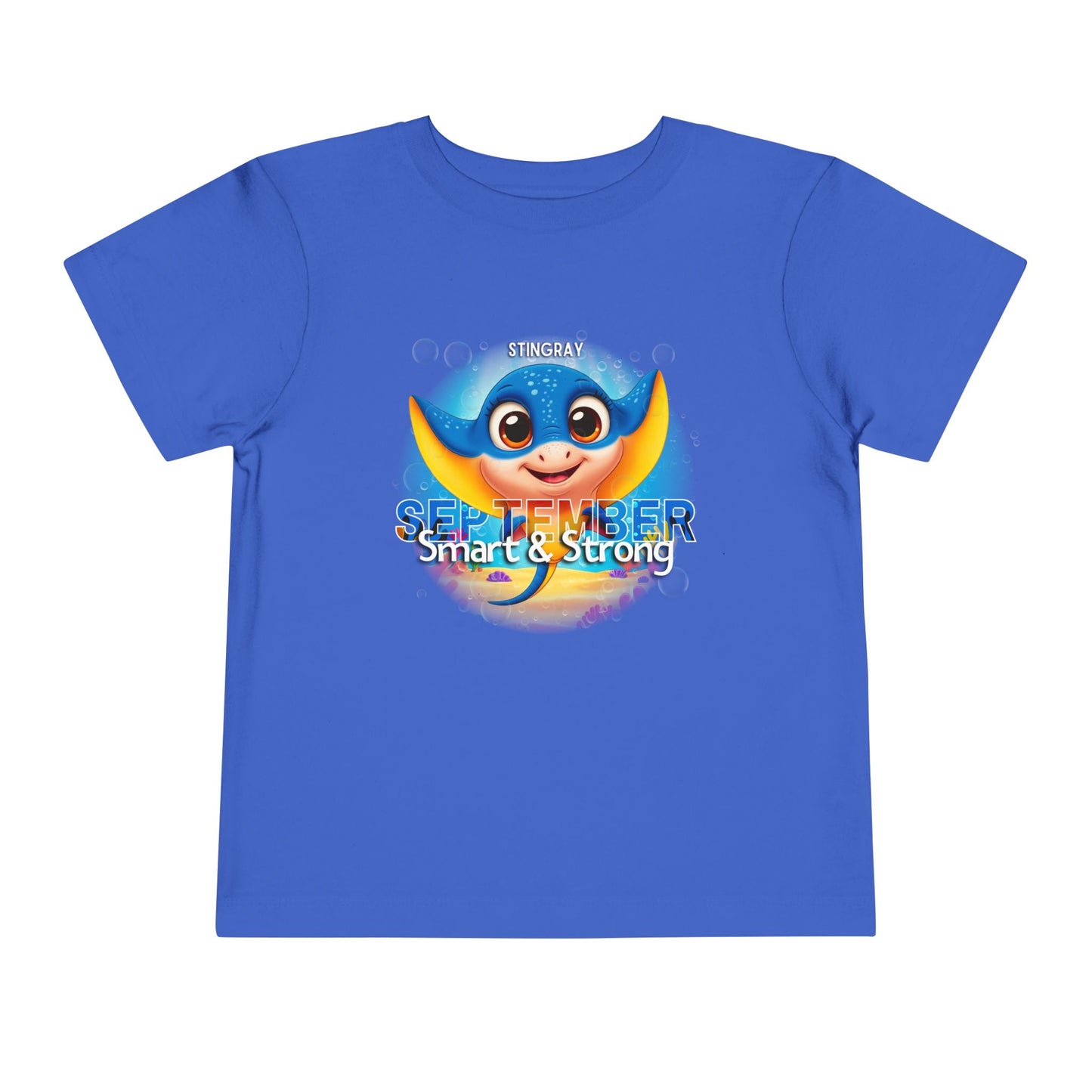September Stingray Toddler Shirt, Kids Birth Month Sea Life Tshirt