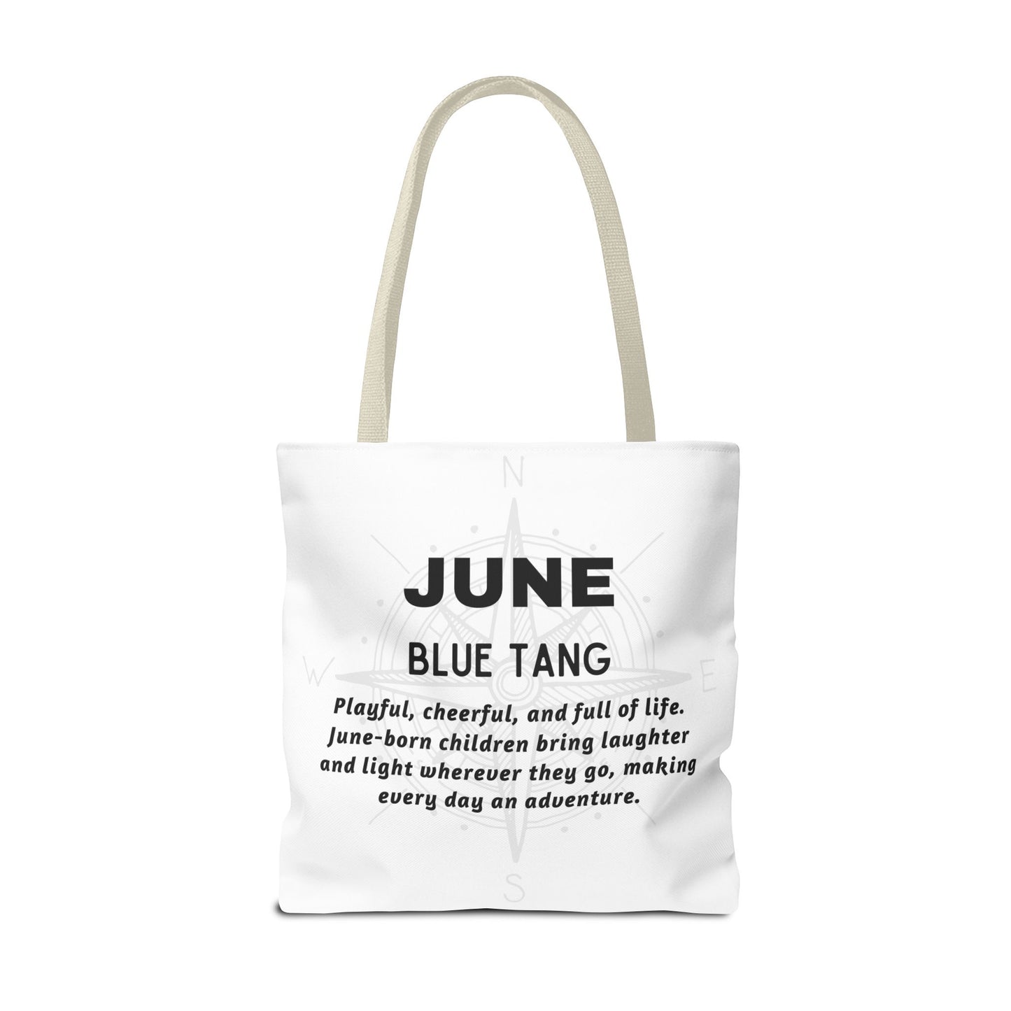 Kids Colorful June Blue Tang Birth Month Tote Bag
