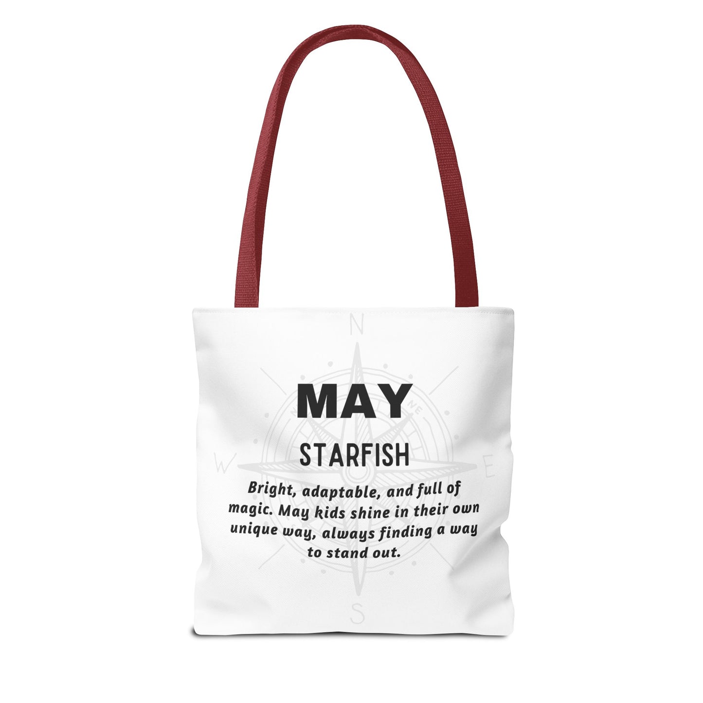 Kids Colorful May Starfish Birth Month Tote Bag