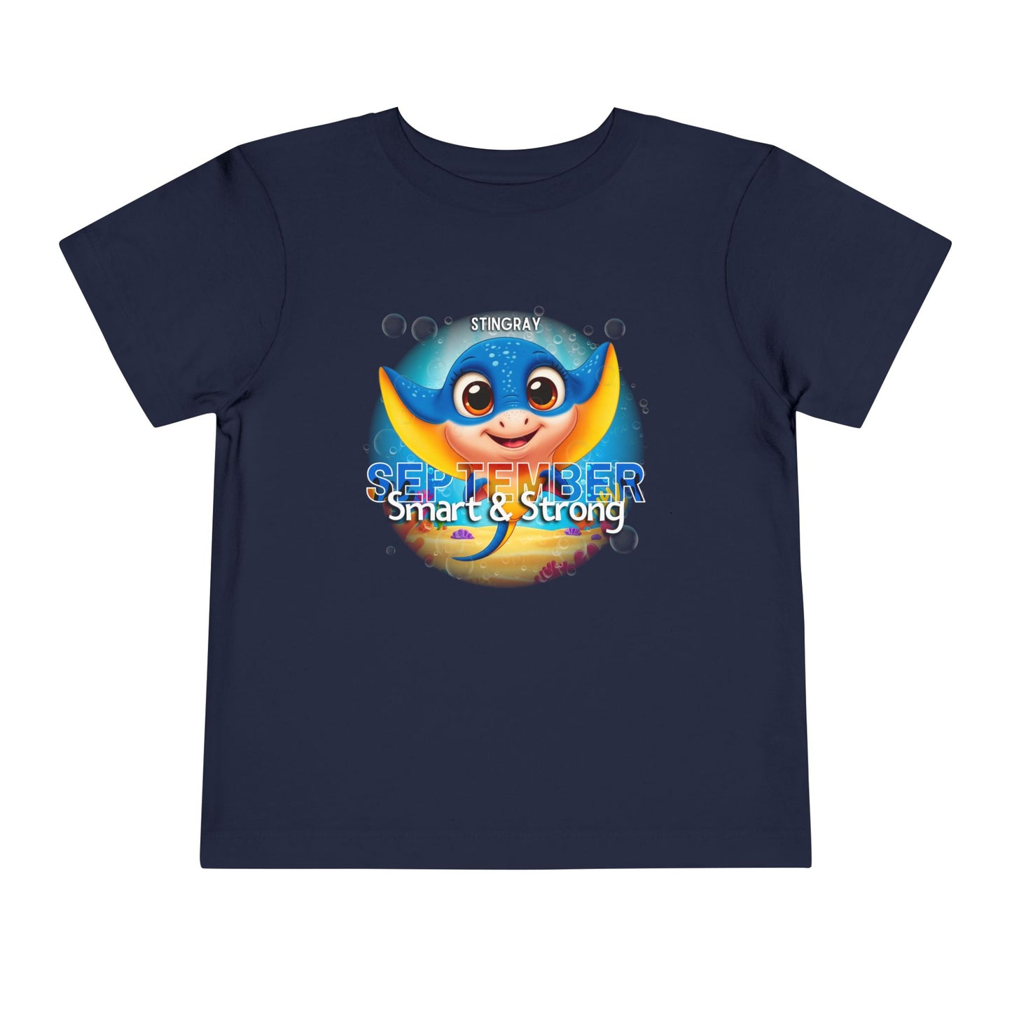 September Stingray Toddler Shirt, Kids Birth Month Sea Life Tshirt