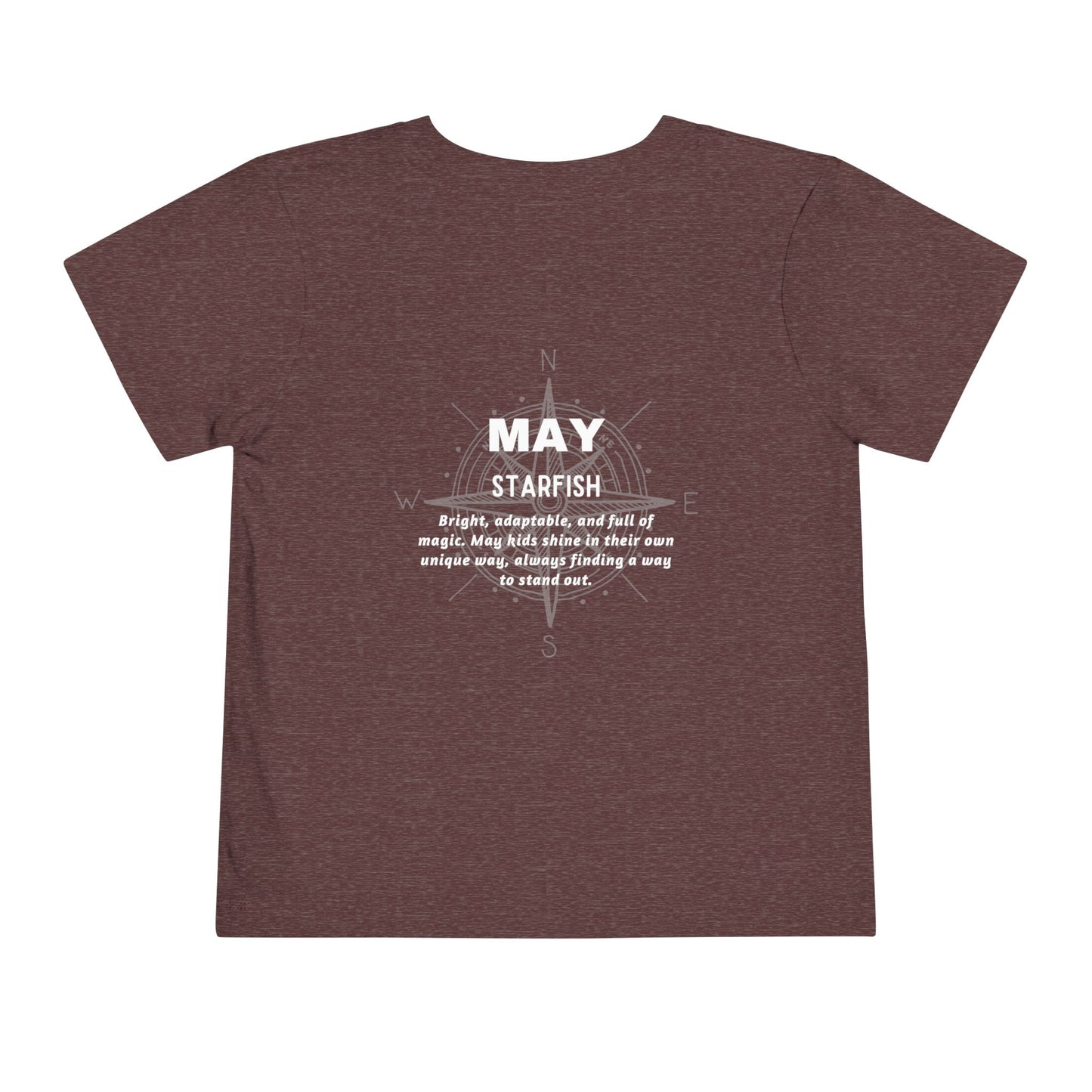 May Starfish Toddler TShirt Kids Birth Month Beach Tee