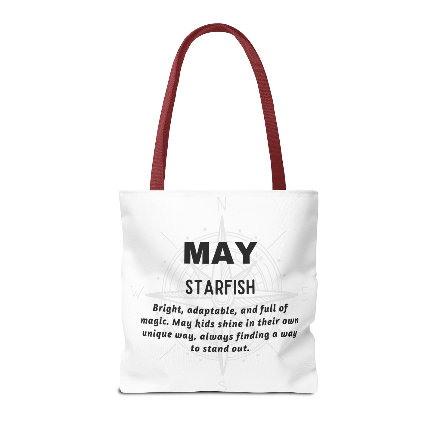 Kids Colorful May Starfish Birth Month Tote Bag