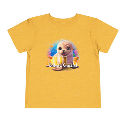 July Seal Toddler TShirt Kids Birth Month Ocean Animal Tee