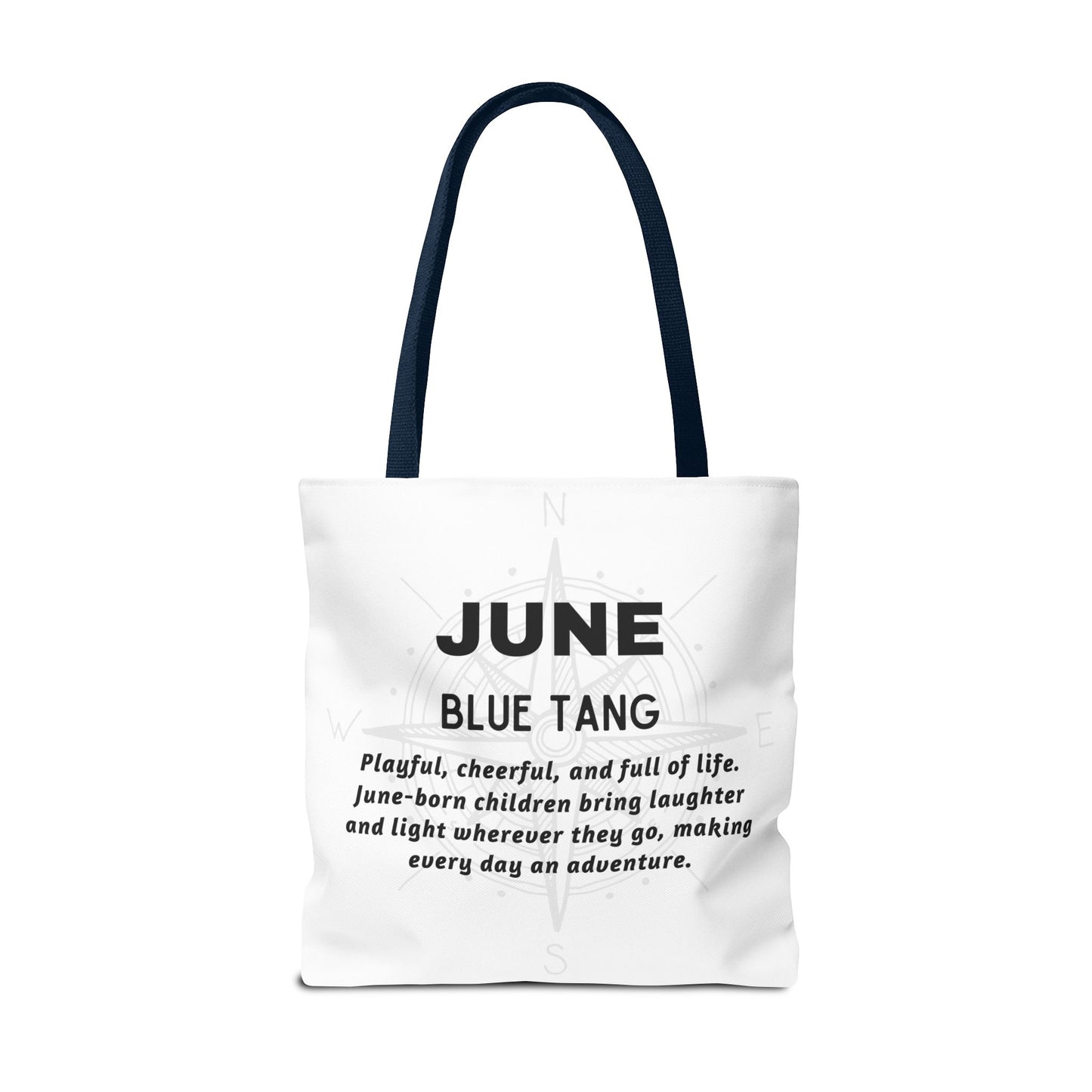 Kids Colorful June Blue Tang Birth Month Tote Bag
