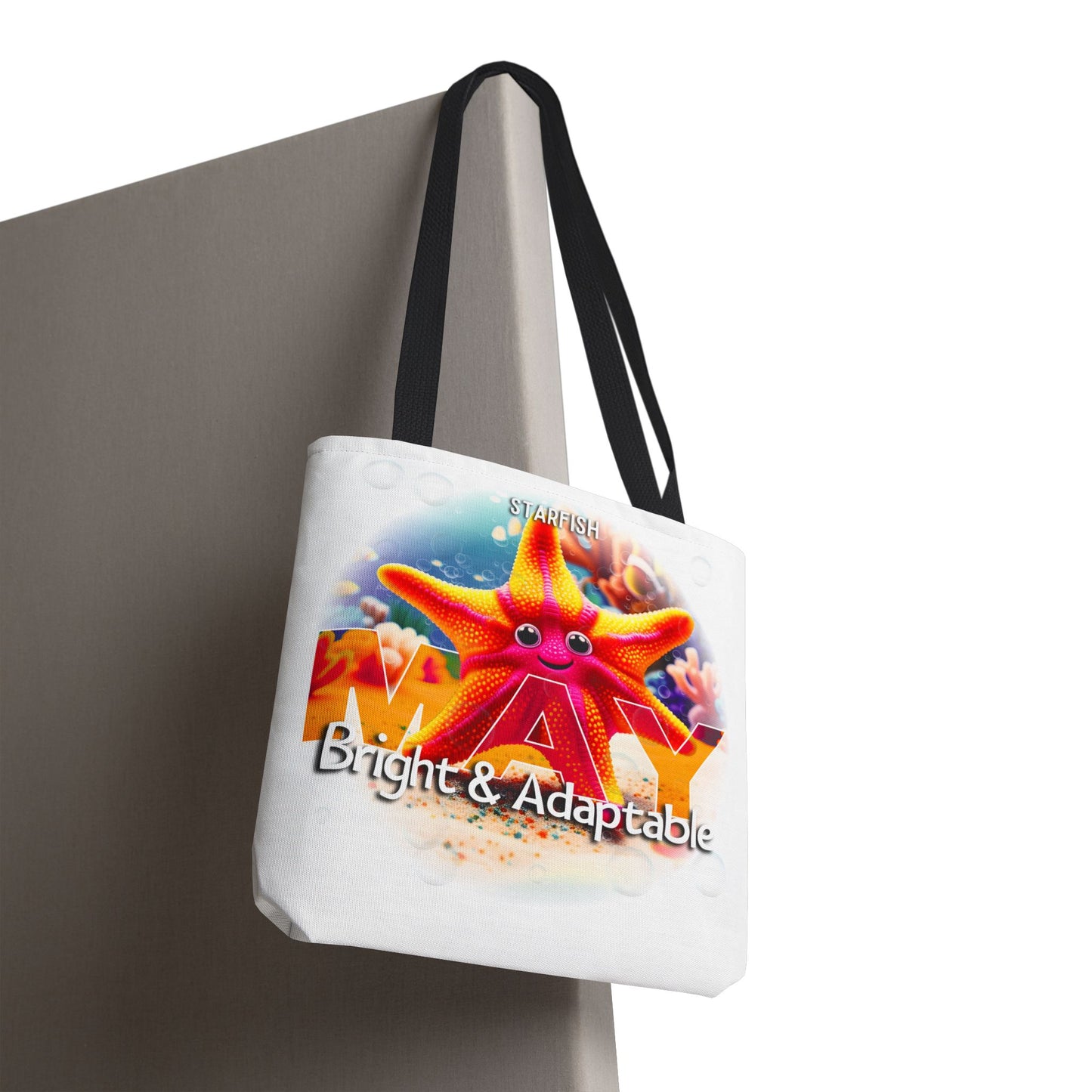 Kids Colorful May Starfish Birth Month Tote Bag