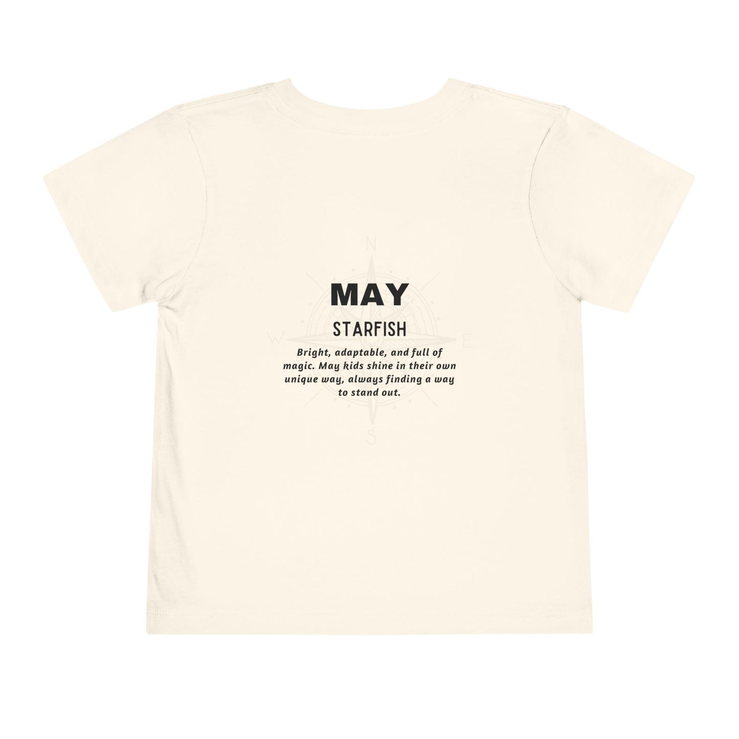 May Starfish Toddler TShirt Kids Birth Month Beach Tee